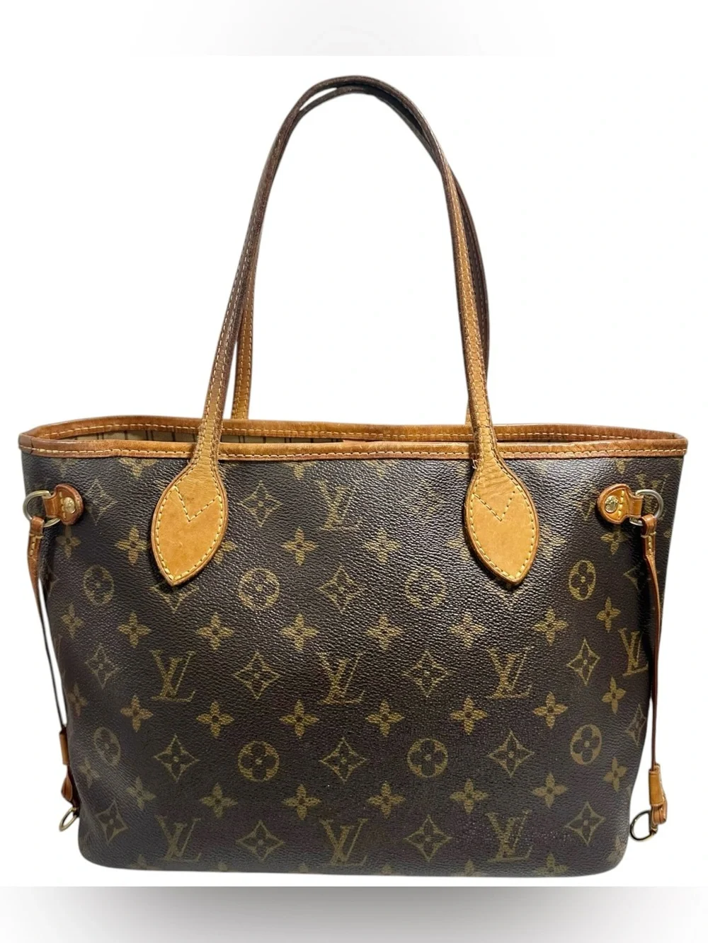 Louis Vuitton Monogram & Vachetta Neverfull PM Tote Bag